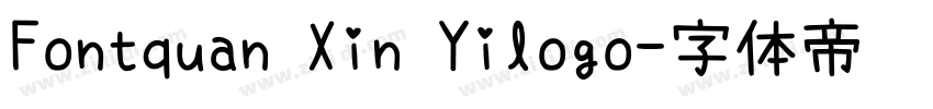 Fontquan Xin Yilogo字体转换